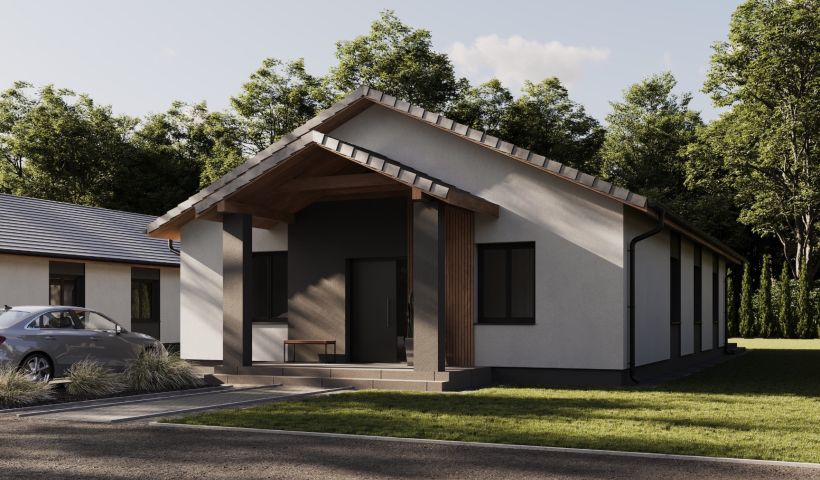 Domy parterowe w Słupi Pod Kępnem