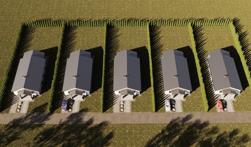 Domy parterowe w Słupi Pod Kępnem